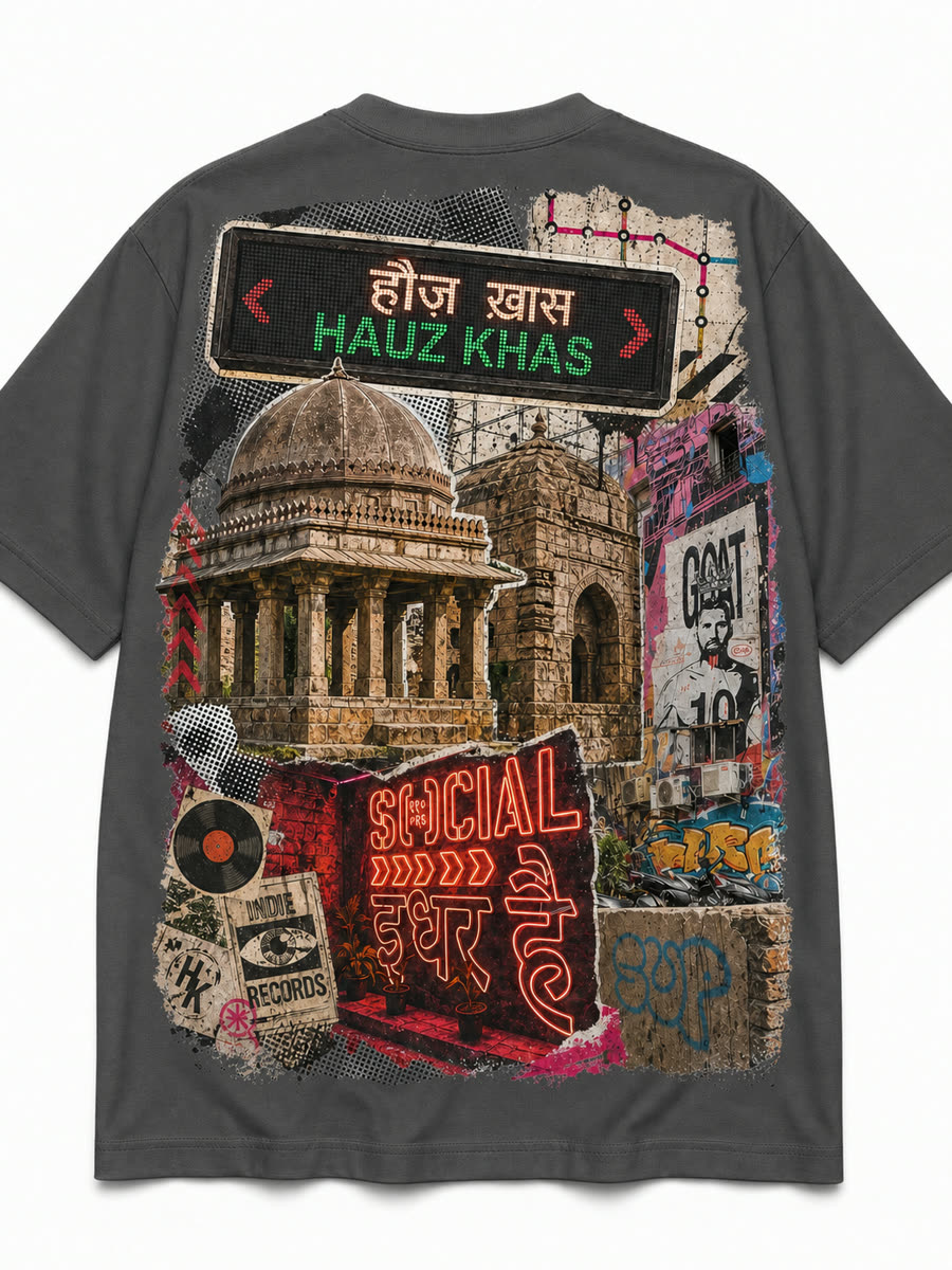 Hauz Khas tee, back